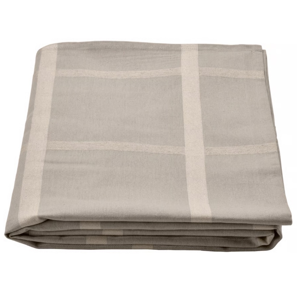 IKEA NISSOGA Tablecloth, Gray, 57"x94" (005.550.47) NEW